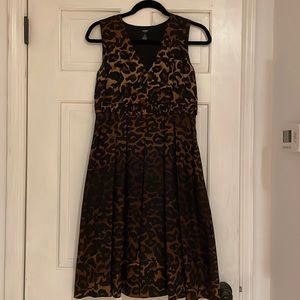 Alfani silk sleeveless leopard dress